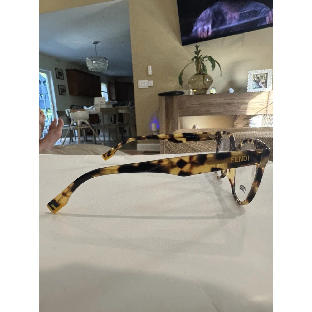 NEW FENDI FE50023I 055 Tortoise EYEGLASSES GLASSES 51-18-145 B46mm Italy